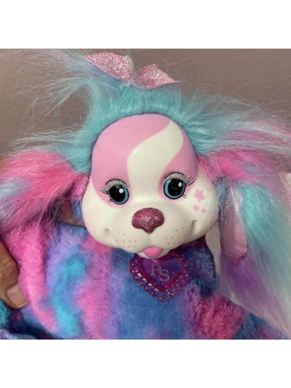 2017 PS Puppy Surprise Eliza Plush Dog Plastic Face 4 Puppies One Is a Preemie
